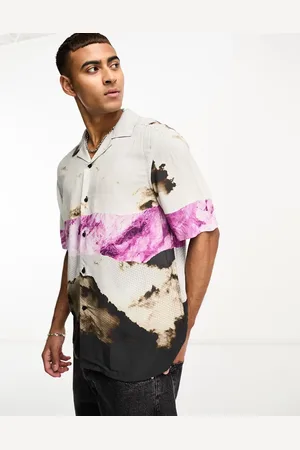 Calvin Klein Graphic ombre short sleeve shirt in