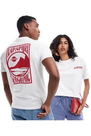 Napapijri Mele landscape backprint t-shirt in