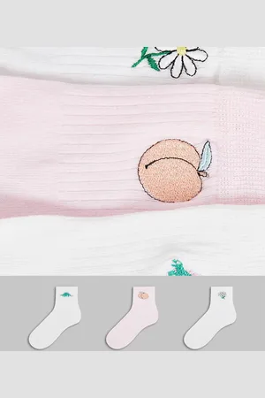Skinnydip Socks 3 pack with novelty embroidery