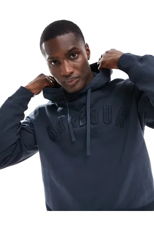 Barbour Collegiate logo hoodie in washed