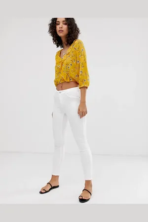 ONLY Raw hem skinny jean in