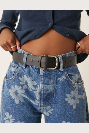Free People Classic genuine leather belt in