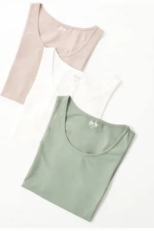 ASOS 3 pack muscle fit vests in multiple colours