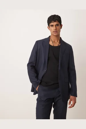 MANGO Flax linen blazer co-ord in