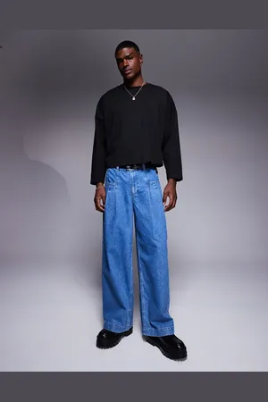 ASOS Super baggy jeans with pleats