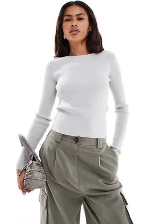 Something New Corpcore open lace up back ribbed top in
