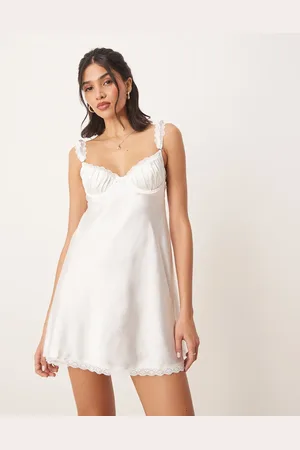 Kat The Label Celeste slip in ivory