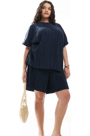 VERO MODA Plisse short co-ord in