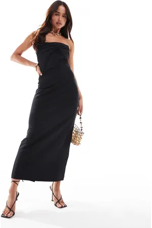 ASOS Twist bust bodycon bandeau midaxi dress in