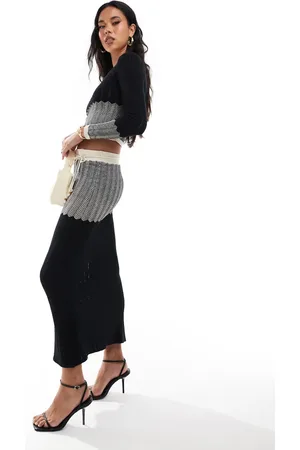 River Island Chevron knit skirt co-ord in
