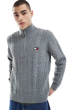 Tommy Hilfiger Cable knit 1/4 zip jumper in
