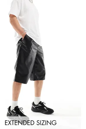 ASOS Leather look jort in longer length in