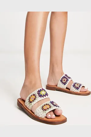Free People Juliet crochet slide sandal in