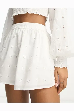 ASOS Co-ord boxy short in broderie in