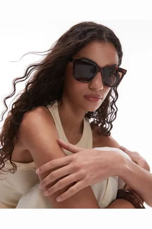 MANGO Square frame tortoise shell sungasses in