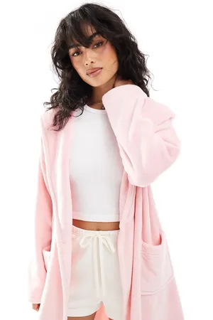 Urban Threads Fleece dressing gown in baby