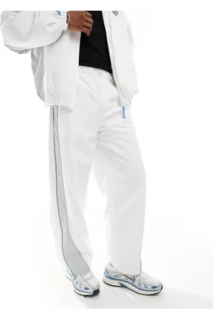 Bershka Sporty panel tracksuit pants in