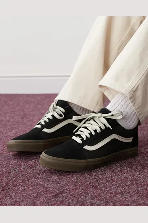 Vans Old Skool heavy canvas trainers in with gum sole