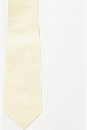 Six Stories Satin tie in lemon