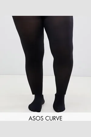 ASOS ASOS DESIGN Curve 2 pack 60 denier tights in super stretch fit