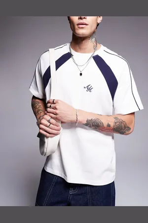 Alma de Ace T-shirt with contrast panel detail in