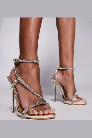 Simmi London Simmi London Suvi Wide Fit barely there embellished sandals in