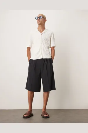 ASOS Smart oversized bermuda shorts with double pleats in