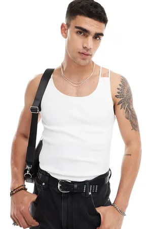 ASOS Muscle fit vest with double thin straps in