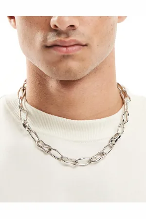 ASOS Chunky molten chain necklace in tone