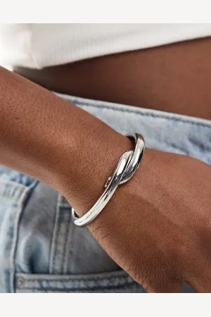 ASOS Bangle bracelet with wrap detail in tone