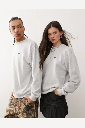 Vans Left chest logo oversized fit sweatshirt in light
