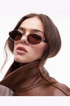 Topshop Seville hexagonal sunglasses in