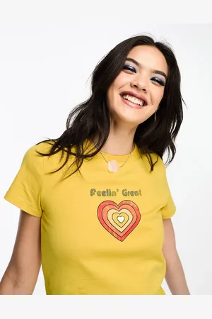 ASOS Baby tee with 70s feeling great graphic in