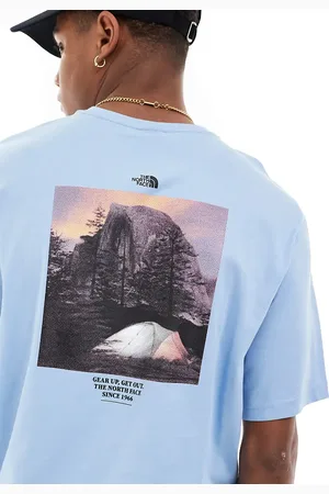 The North Face Camping retro back graphic t-shirt in steel Exclusive at ASOS