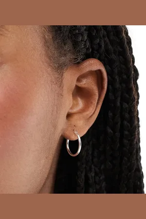 Kingsley Ryan 16mm classic hoop earrings in sterling