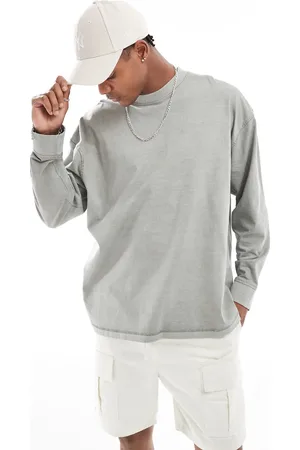 ASOS Oversized long sleeve t-shirt in washed
