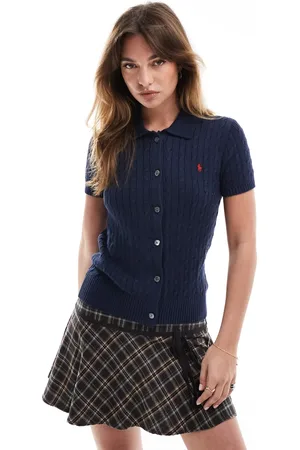Ralph Lauren Short sleeve collared cardigan in