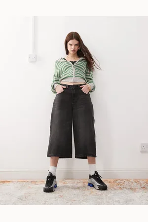 Noisy May Denim culottes in washed