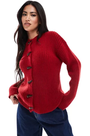 ASOS Knitted cardigan with toggle buttons in