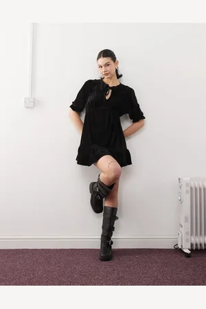 Reclaimed Cord tea dress in