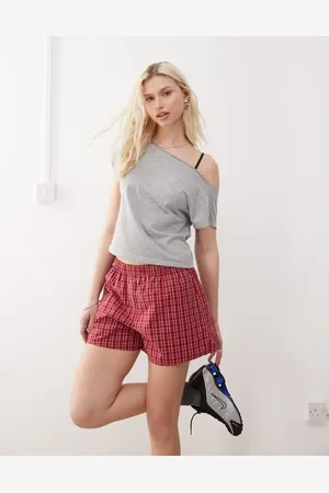 Weekday Check shorts in