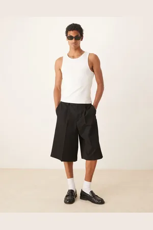 ASOS Smart oversized bermuda shorts with front pleat in