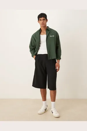 ASOS Smart bermuda shorts with double pleat and deep waistband in