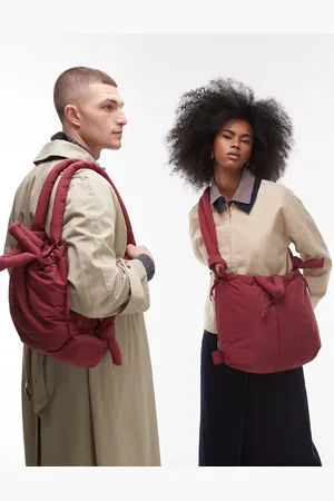 Ölend Ona soft nylon multiwear crossbody bag in burgundy