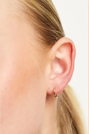 Kingsley Ryan Plated 10mm hoop earrings in