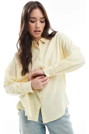 Cotton On Cotton On long sleeve shirt in lemon icing