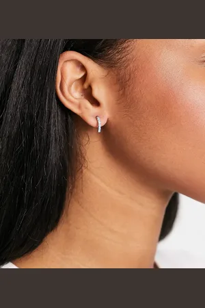 Kingsley Ryan Sterling half hoop studs with turquoise stones