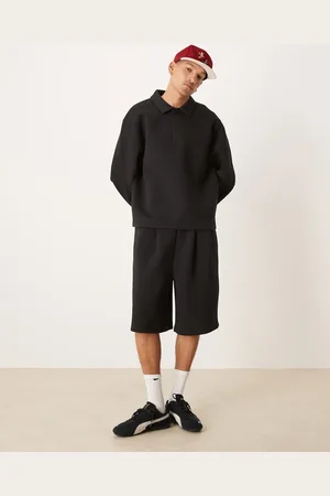 ASOS Co-ord oversized longer length scuba short in
