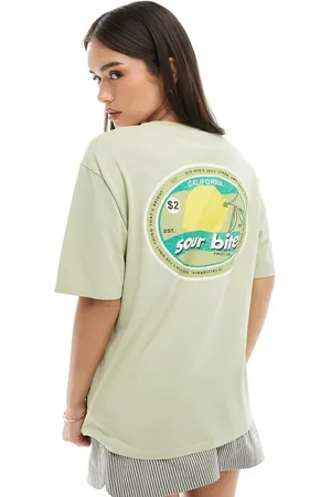 Pull&Bear Vintage lemon graphic tee in