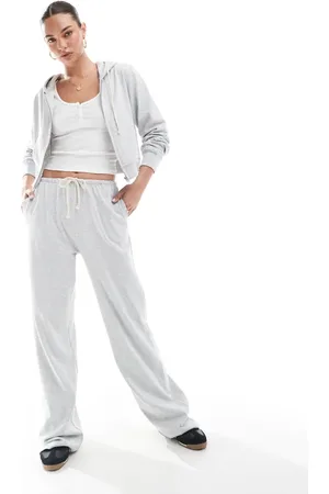 Pull&Bear Wide leg jogger co-ord in marl